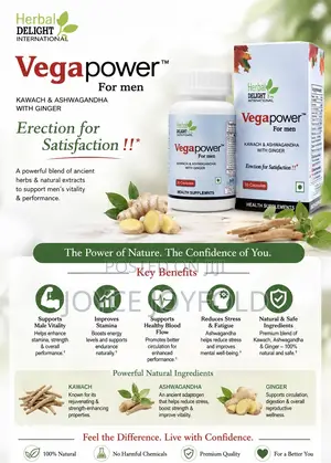Vega Power- Erectile Dysfunction, Male Libido, Stamina , Strength