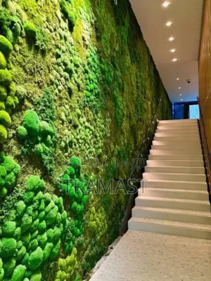 Moss Wallmat 100cm X 100cm - Light Dark Green, Particl Design