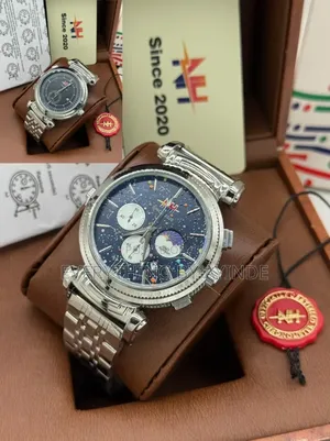 Mettle Wrist Watch Analog and Digital Sliver With Black Face
