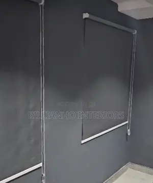 Dark Gray Open Rail Roller Blinds