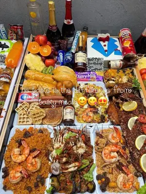 Delicious Nigerian Food Birthday Surprise Food Trays| Lagos Delivery