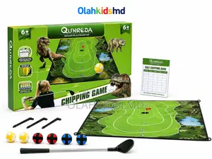 Qunreda Dinosaur Golf Chipping Game Set – Indoor/Outdoor, Ages 6+