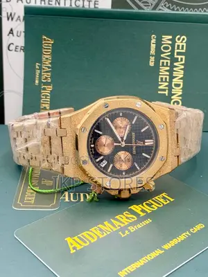Luxury Ap Style Gold Chronograph Wristwatch – Men’S Fashion Watch