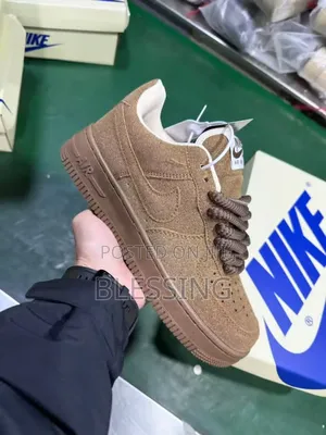 Nike Air Force 1 Brown Suede/Wheat Sneakers
