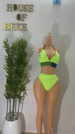 Tropical Lemon and Green Beach Wear