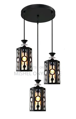 3 in 1 Black Dropping Pendant Light
