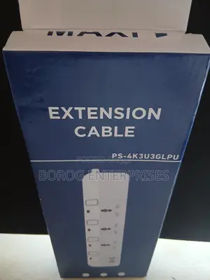 Maxi 3 Socket Extension Cable With 2 Usb Ports-ps-4k3u3glpu