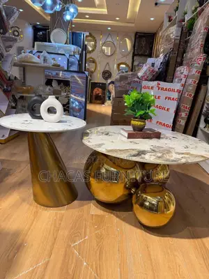 Luxury Marble Center Table Set- Brand New Nesting Coffee Table Stool