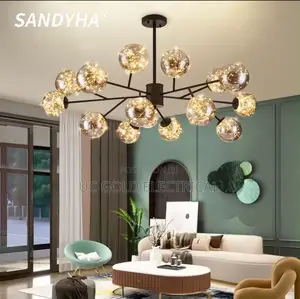 Nordic Branch Glass Ball Led Chandeliers Dimmableforliving Roombedroom