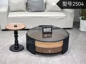 Luxury Fluted Coffee Table Side Table Set