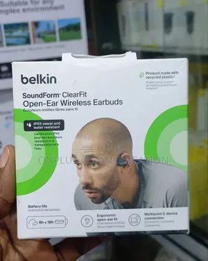 Belkin Soundform Clearfit Open-Ear Wireless Earbuds