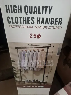 Single Pole Clothes Hanger With Shoe Rack
