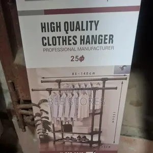 High Quality Double Pole Clothe Hanger With Shoe Rack