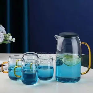 Elegant Borosilicate Glass Pitcher Cup Set