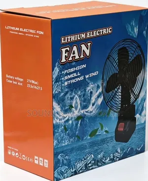 Lithium Electric Rechargeable Fan With 2 48volts Batteries