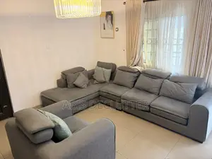 Modern Luxury L-Shaped Sofa Set – Complete Set (Very Clean)