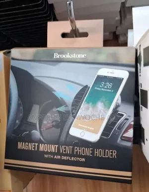 Magnet Mount Vent Phone Holder With Air Deflector