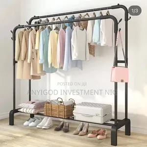 48kg Double Pole Hanger With Wheels