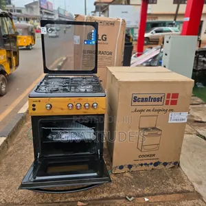 Scanfrost Standing Gas Cooker Size: 60*60 3 Burner 1 Electric