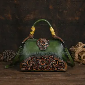 Retro Embosed Shoulder Bag