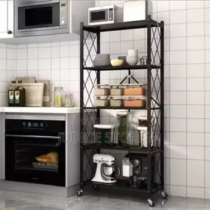 Movable Multi-Layer Storage Rack Kitchen Microwave Stand