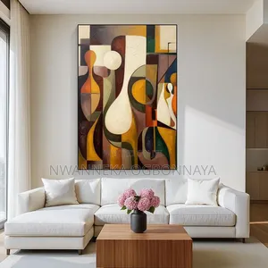 Abstract Figure Canvas Printed Acrylic Glass
