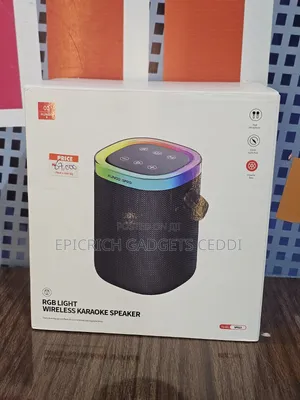 RGB Light Wireless Karaoke Bluetooth Speaker With 2 Mics