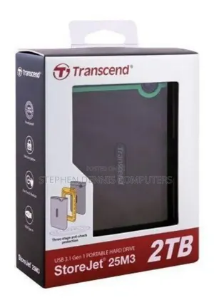 Transcend Store Jet 25m3 External Hard Drive 2tb