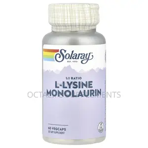 Solaray, L-Lysine Monolaurin, 1:1 Ratio, 60 Vegcaps
