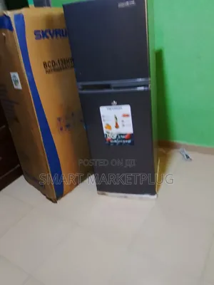 New in BCD-138hw Skyrun 138 Liters Double Door Refrigerator -Gray