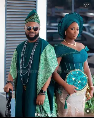 Premium Emerald Gown and Agbada
