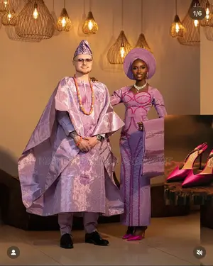 Fuchsia Beaded Corset Gown Men’S Textured Fuchsia Agbada