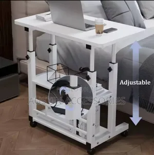Adjustable Bedside Durable Laptop Table With Drawers