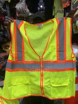 High-visibility Safety Vest Features Bright Neon Yellow