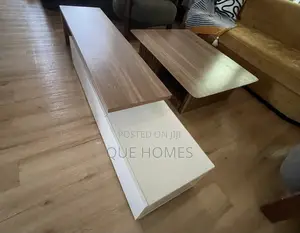 Minimalist Coffee Center Table and Tv Console