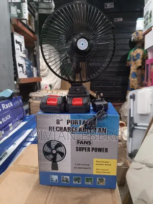 Rotating Lithium Electric Fan With 2 Battery