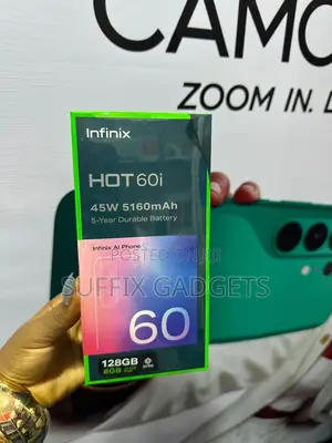 New Infinix Hot 60i 128 GB Black