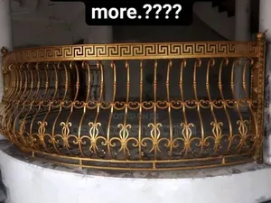 Pure Wronght Iron Fancy Rail Design