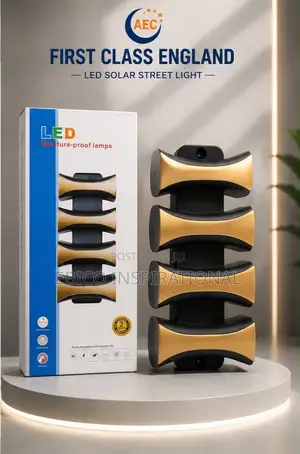 Aec First Class England Led Solar Wall Street Light – Outdoor Lamp