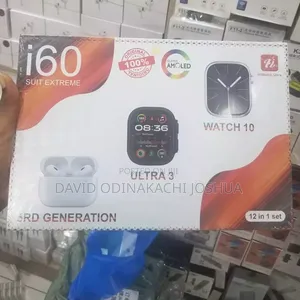 I60 Suit Extreme 12-in-1 Smartwatch Earbuds Bundle