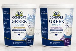 Comfort Greek Yogurt, 50g of Sweetened and Unsweetened Greek.