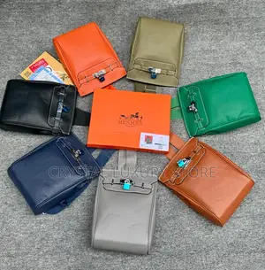 Hermes Quality Luxury Men Genuine Leather Crossbag