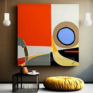 Abstract Canvas Artwork With Frame