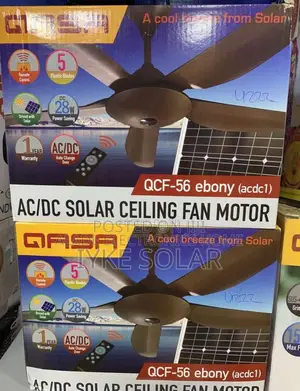 Ac/Dc Solar Ceiling Fan Qasa