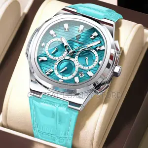 Poedagar Quality Men Genuine Leather Wristwatch