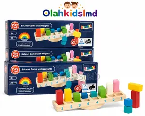Playtive Balance Game With Weights – Montessori Toy, 23pcs, Ages 3+