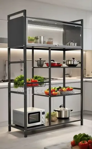 Multi Layers Kitchen Organizer Storage Rack Shelf With Wheels