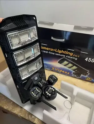 450w Solarstreetlight With4g Ptzsecuritycamera–2-in-1smartoutdoorlight