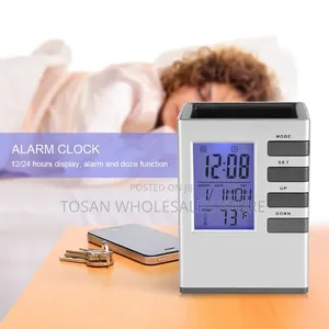 The Ultimate Multi-Functional Digital Alarm Clock Desk Organizer