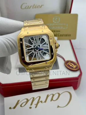 Luxury Cartier Santos Skeleton